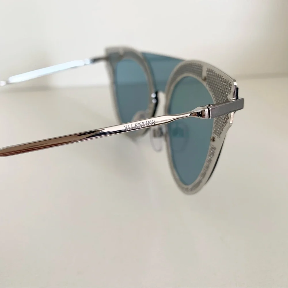 Valentino clear blue sunglasses